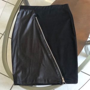Zippered Pencil Skirt